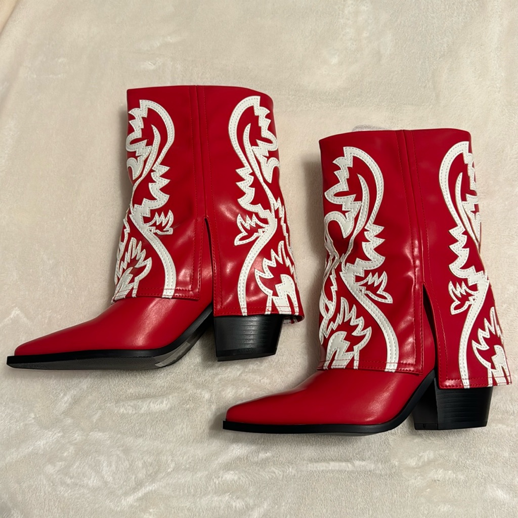 Brand New Azalea Wang Boots Esperanza Red